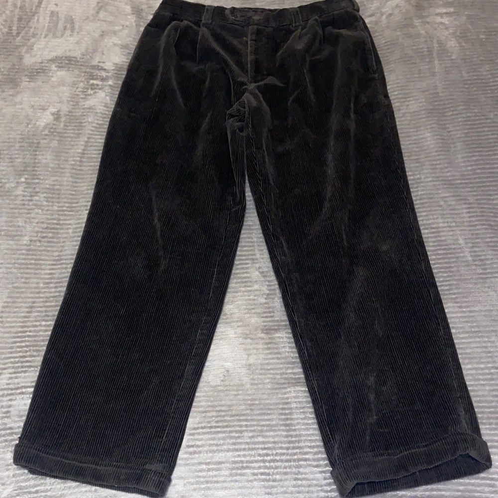 Perry Ellis Men's Black Corduroy Pants